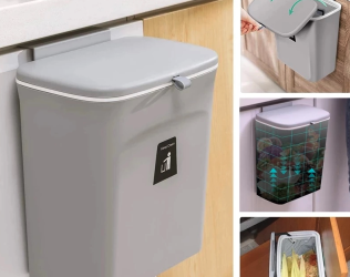 9L Wall Mounted Trash Can
