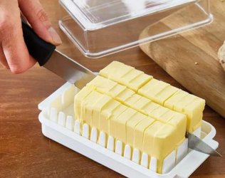Transparent Butter Cutting...