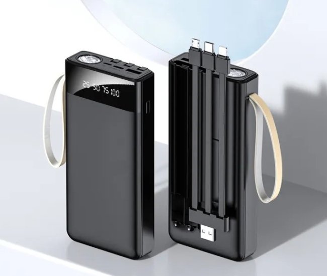 50000mAh Power Bank with PD 22.5W Type-C and QC 3.0 Fast Charging