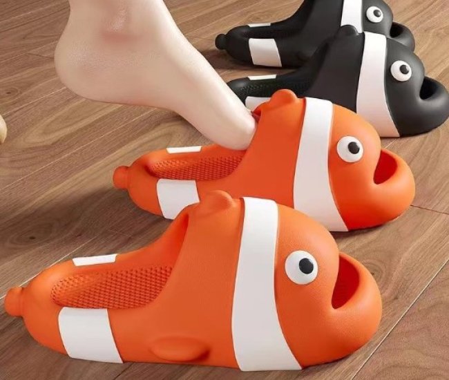 Adult Couple Indoor Fish Slippers