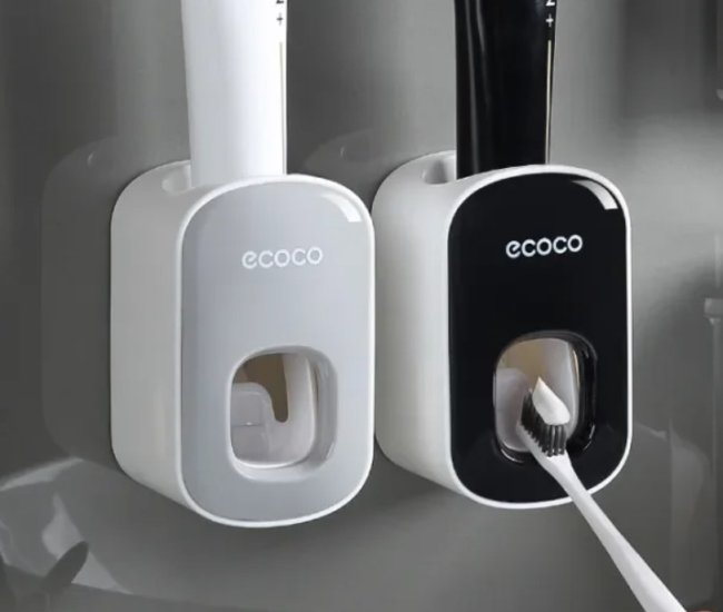 ECOCO Bathroom Wall-Mounted Toothpaste Dispenser