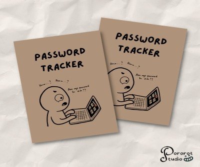 Password Tracker Booklet