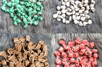 Multi-Size, Multi-Flavor Knot Bone Rawhide Dog Treats