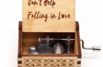 Enchanting Hand-Cranked Wooden Music Box with Classic Melodies