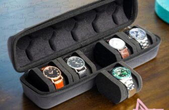 Serenity Heavy Duty Travel Watch Organizer with Zipper (3 or 5 Slots)
