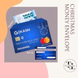 Festive ATM-sized Money Envelope for Christmas