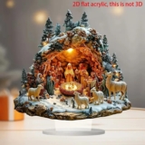 2D Easter Nativity Scene Figurine