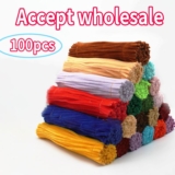 Multi-color Fuzzy Wire Chenille Stems for DIY Crafts (100pcs Set)