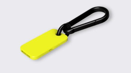 Compact EDC Slim Whistle with Carabiner Keychain Tool
