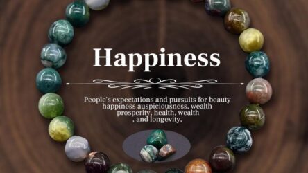 An 8mm natural stone beaded bracelet, suitable for both women and men, featuring a variety of crystals like Amethyst, Quartz, Agate, and Tiger Eye, designed as an elastic bangle for good luck.