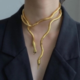 Punk Multilayer Bendy Snake Necklace Bracelet