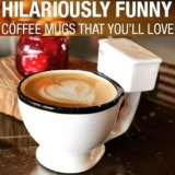 Funny Toilet Shaped Ceramic Mug