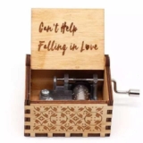 Enchanting Hand-Cranked Wooden Music Box with Classic Melodies