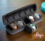 Serenity Heavy Duty Travel Watch Organizer with Zipper (3 or 5 Slots)